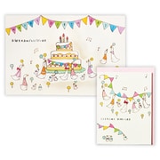 誕生日カード タイニー あひるとケーキ 2 EAR-817-541