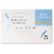 封筒 原寸大文例ブルーフェザー 2 EEE-819-606