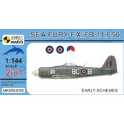 MKM 144158 シーフューリー F.X/FB.11/F.50 初期 2イン1 [1/144スケール プラモデル]