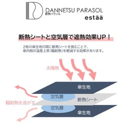 ヨドバシ.com - エスタ estaa 長傘 婦人用 晴雨兼用 断熱