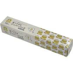 底マチ付きジッパーバッグ L 15枚 KB-101