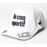 QGCVJC00 WH [ゴルフキャップ レディース 定番ロゴキャップ ホワイト]