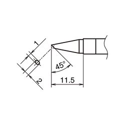 T39-BCF1020 [こて先 BC型 横1mm 縦2mm]