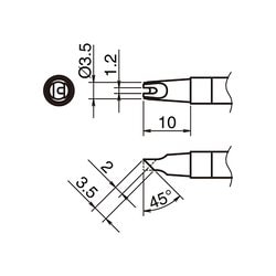 T39-BCR1235 [こて先 BC型 溝付き 1.2/3.5]