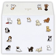 ひとこと箋封筒 ちび犬 6 EEE-818-524