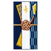 祝儀袋 寿 スリム男矢絣紺 3 EMA-820-282