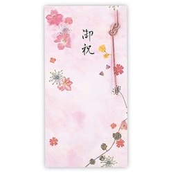 祝儀封筒 お祝 押し花ピンク 3 EME-820-480