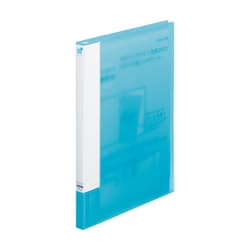 CUBE FIZZ クリヤーブック（サイドベンツ） A4/A3 ブルー サイドイン/横入れタイプ N6004-8