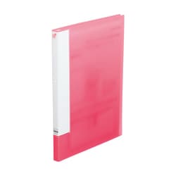 CUBE FIZZ クリヤーブック（サイドベンツ） A4/A3 ピンク サイドイン/横入れタイプ N6004-12