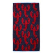 シーサイド ビーチ タオル、ロブスター Seaside Beach Towel, Lobsters 504024 Bright Navy [スポーツタオル]