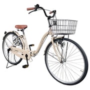 折りたたみ自転車 折畳軽快車 26インチ ベージュ M-515