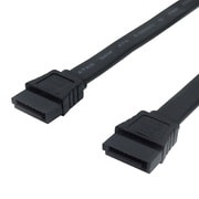SATA3ケーブル 黒 ラッチなし 30cm SS-SAT30BK-S0