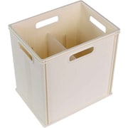 収納ボックス キューBOX スリム深型 収納ケース アイボリー