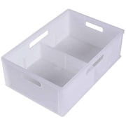 収納ボックス キューBOX ワイド浅型 収納ケース クリアホワイト