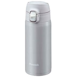 ステンレスボトル スポーツドリンク対応 ワンタッチ 400ml グレー AKM-40