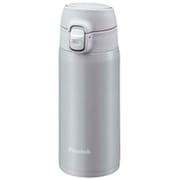ステンレスボトル スポーツドリンク対応 ワンタッチ 400ml グレー AKM-40