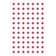 0118-095 [キッチンタオル Cross RED]