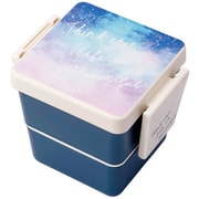 MM-496 [お弁当箱 2段 600ml スクエア ランチボックス ウィズフォト 宇宙]