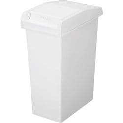 ユニード ゴミ箱 スライド フタロック機構付き 45リットル ホワイトグレー 幅26.5×奥行44×高さ61cm 蓋付き