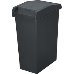 ユニード ゴミ箱 スライド フタロック機構付き 45リットル チャコールブラック 幅26.5×奥行44×高さ61cm 蓋付き
