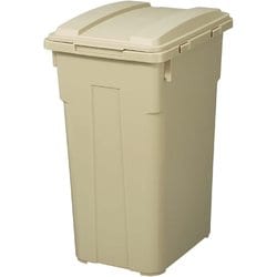 ゴミ箱 連結可能 蓋付き 分別 45リットル カーキベージュ 幅31×奥行39×高さ57.5cm