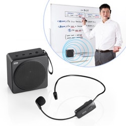 新品同様⭐︎サンワサプライ ワイヤレスポータブル拡声器 MM-SPAMP15 拡声器 ハンズフリー 小型 25W出力 マイク ワイヤレス Bluetooth