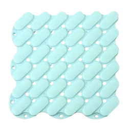 スノコ ジョイント 15×15×1.3cm 水切りユニット 抗菌システムスノコ 素足用 1枚 ブルー BF-1503