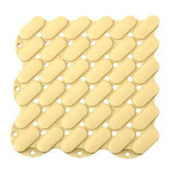 スノコ ジョイント 15×15×1.3cm 水切りユニット 抗菌システムスノコ 素足用 1枚 ベージュ BF-1505