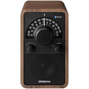 ウッドキャビネット製スピーカー FM/AM・Bluetooth対応 ウォールナット-ブラック WR-304 WALNUT-BLACK