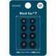 Block Ear＋7（ブロックイヤー プラスセブン）Antibacterial Silicon Earpiece イヤーピース S/MS/M/L 各1ペアセット ブラック NBE-P7-BK