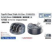 BSTIJN70020 1/700 日本海軍 戦艦大和用 九六式二十五粍三連装機銃 爆風避盾付き A（初期生産型） [プラモデル用パーツ]