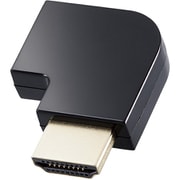 HDMI L字 変換 アダプタ 右向き 90度 オスメス変換 HDMIケーブル 延長 コネクタ 4K 60p 金メッキ RoHS指令準拠 ブラック AD-HDAABS03BK