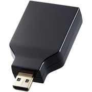 HDMI 変換アダプタ 【Micro HDMI (タイプD) オス to HDMI (タイプA) メス】 4K 60P スリムコネクター RoHS指令準拠 ブラック AD-HDADS3BK
