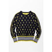 SYG-23S02W SYG LOGO KNITTING SPRING SHIRTS ネイビー Lサイズ [トップス]