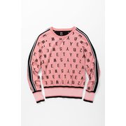 SYG-23S02W SYG LOGO KNITTING SPRING SHIRTS ピンク Lサイズ [トップス]
