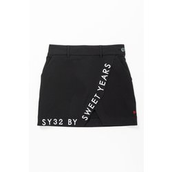 SYG-23S05W WOVEN DOUBLE FACE SKIRT ブラック Lサイズ [ボトムス]