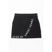 SYG-23S05W WOVEN DOUBLE FACE SKIRT ブラック Lサイズ [ボトムス]