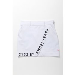 SYG-23S05W WOVEN DOUBLE FACE SKIRT ホワイト Lサイズ [ボトムス]