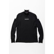 SYG-23S08W STRETCH LONG SLEEVE MOCK SHIRTS ブラック Mサイズ [トップス]