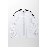 SYG-23S08W STRETCH LONG SLEEVE MOCK SHIRTS ホワイト Lサイズ [トップス]