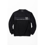 SYG-23S10 WAFFLE BUTTON SHIRTS ブラック Lサイズ [トップス]