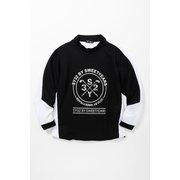 SYG-23S11 WAFFLE HIGH NECK SHIRTS ブラック XLサイズ [トップス]