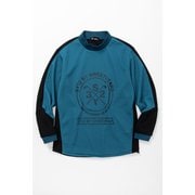 SYG-23S11 WAFFLE HIGH NECK SHIRTS ブルー Lサイズ [トップス]