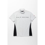 SYG-23S13W 36G DOT HALF MOCK ホワイト Lサイズ [トップス]
