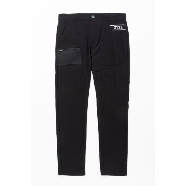 SYG-23S17 BIG EMB STRETCH PANTS ブラック Mサイズ [ボトムス]