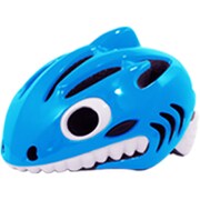MN-SHARK [子供用サイクルヘルメット Mサイズ（52～56cm） サイズ調整可能 200g ブルー 安全規格 CEマーク]