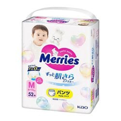 メリーズ エアスルーパンツ Mサイズ 52枚 6kg～11kg [紙おむつ パンツタイプ]