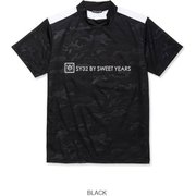 SYG-23S20 CAMO EMBOSS MOCK SHIRTS ブラック Lサイズ [トップス]