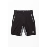 SYG-23S22 STRETCH RIP HALF PANTS ブラック XLサイズ [ボトムス]