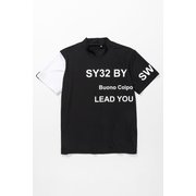 SYG-23S38 ASYMMETRY STRETCH MOCK ブラック Mサイズ [トップス]